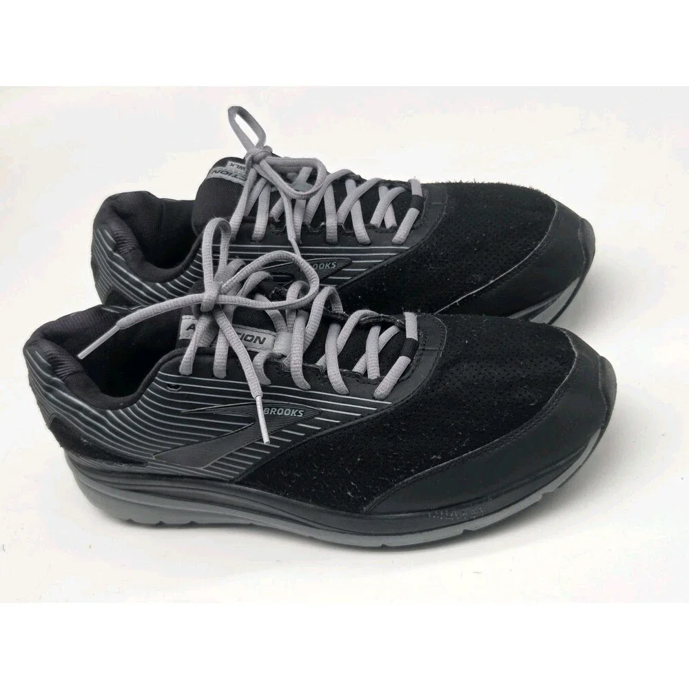 Size 13 - Brooks Addiction 2 Walker Black Mens 13 2E Wide Black Gray